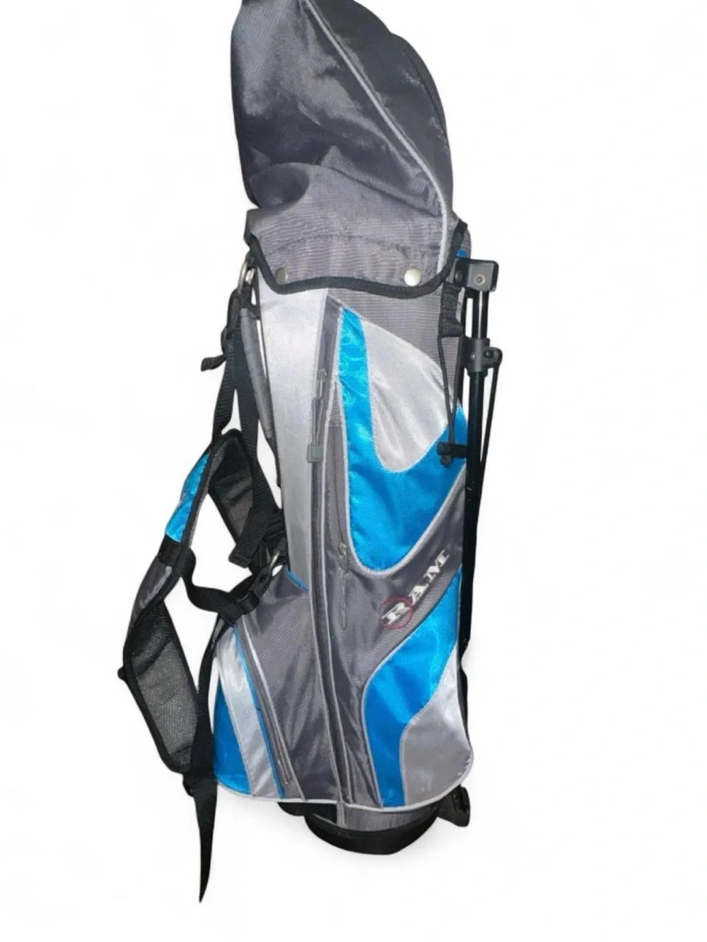 Men's Gray and Blue Golf Carry Bag - Lightweight Travel Golf Bag